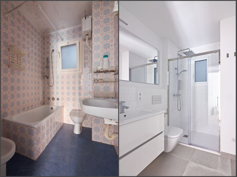 Before and After Shower Remodels